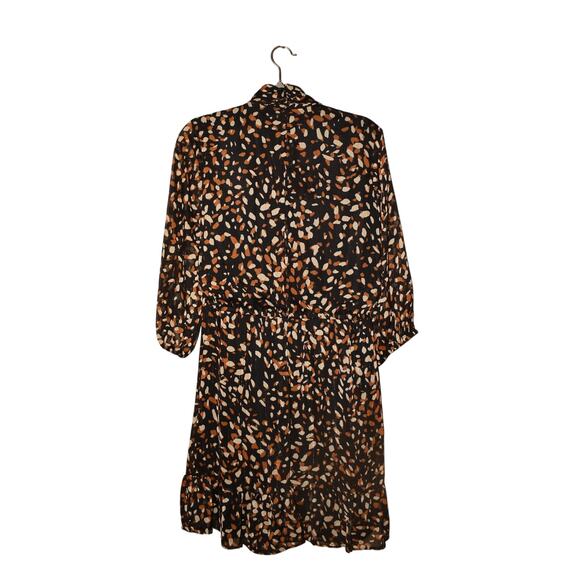 CLOVER AND SLOANE $98 3/4 Sleeve Abstract‎ Dot Fit & Flare Dress Size 12 - Picture 2 of 4